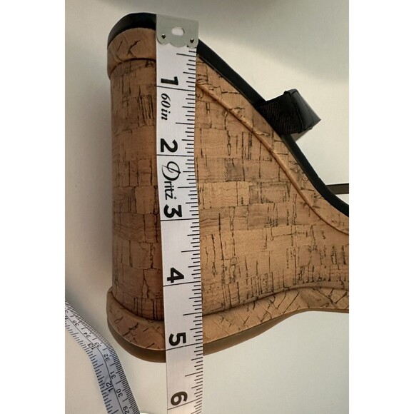 Nine West Women's Rapps High Platform Wedge Sandal Smoke Black SIZE 9‎ - Picture 6 of 6